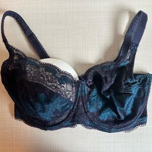 Panache Clara Bra UK 34GG / US 34J in Teal/Navy